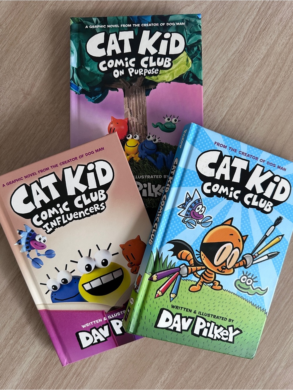 3 Cat Kid comic club books